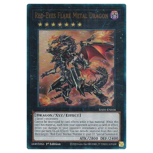 Yu-Gi-Oh! - 25th Anniversary Rarity Collection - Red-Eyes Flare Metal Dragon (Ultimate Rare) RA01-EN038-ULTIR