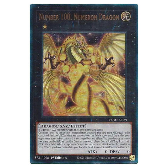 Yu-Gi-Oh! - 25th Anniversary Rarity Collection - Number 100: Numeron Dragon (Ultimate Rare) RA01-EN039-ULTIR