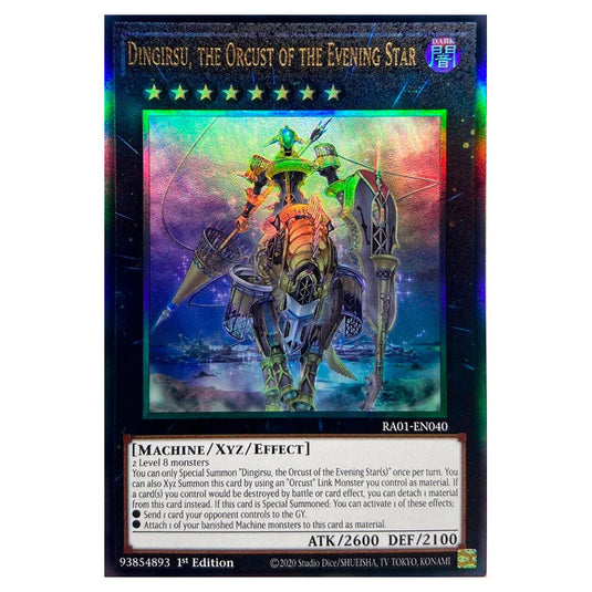 Yu-Gi-Oh! - 25th Anniversary Rarity Collection - Dingirsu, the Orcust of the Evening Star (Ultimate Rare) RA01-EN040-ULTIR