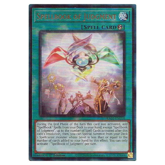 Yu-Gi-Oh! - 25th Anniversary Rarity Collection - Spellbook of Judgment (Ultimate Rare) RA01-EN054-ULTIR