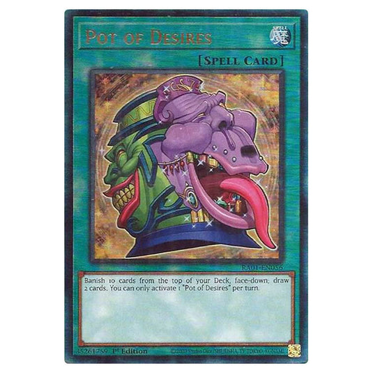 Yu-Gi-Oh! - 25th Anniversary Rarity Collection - Pot of Desires (Ultimate Rare) RA01-EN056-ULTIR