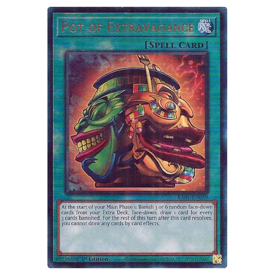 Yu-Gi-Oh! - 25th Anniversary Rarity Collection - Pot of Extravagance (Ultimate Rare) RA01-EN059-ULTIR