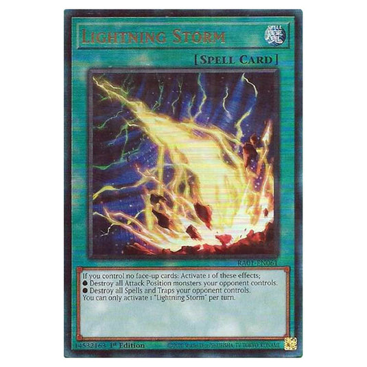 Yu-Gi-Oh! - 25th Anniversary Rarity Collection - Lightning Storm (Ultimate Rare) RA01-EN061-ULTIR