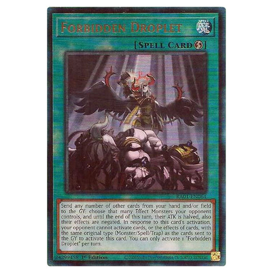 Yu-Gi-Oh! - 25th Anniversary Rarity Collection - Forbidden Droplet (Ultimate Rare) RA01-EN064-ULTIR