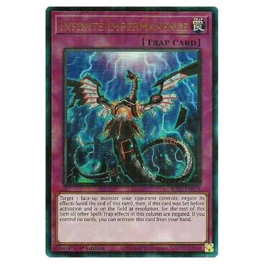 Yu-Gi-Oh! - 25th Anniversary Rarity Collection - Infinite Impermanence (Ultimate Rare) RA01-EN075-ULTIR