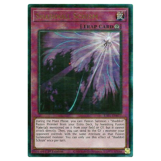 Yu-Gi-Oh! - 25th Anniversary Rarity Collection - Shaddoll Schism (Ultimate Rare) RA01-EN077-ULTIR