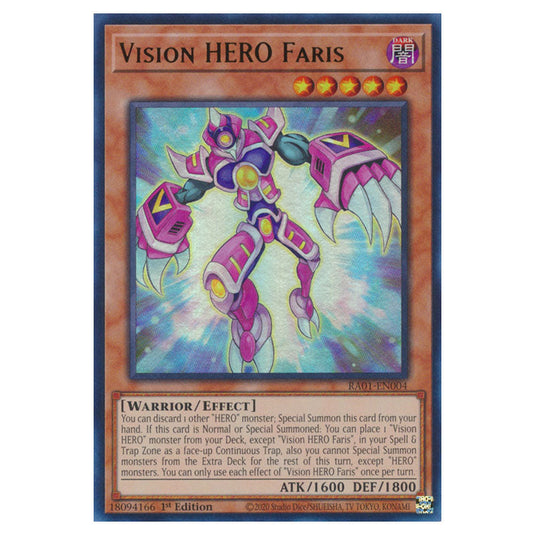 Yu-Gi-Oh! - 25th Anniversary Rarity Collection - Vision HERO Faris (Ultra Rare) RA01-EN004-UR