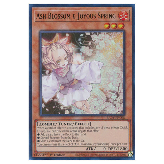 Yu-Gi-Oh! - 25th Anniversary Rarity Collection - Ash Blossom & Joyous Spring (Ultra Rare) RA01-EN008-UR