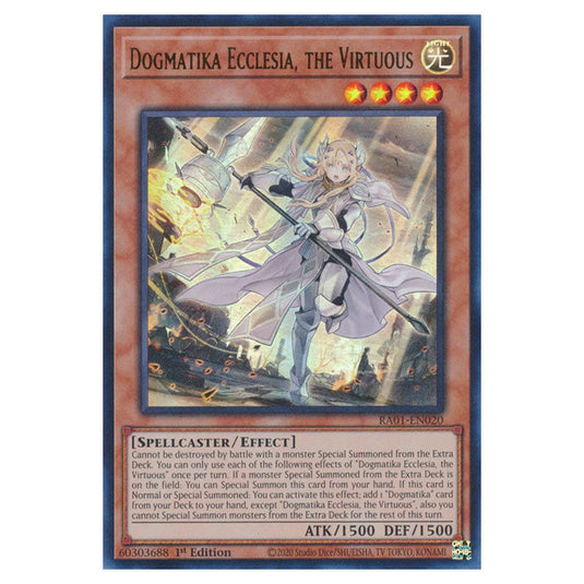 Yu-Gi-Oh! - 25th Anniversary Rarity Collection - Dogmatika Ecclesia, the Virtuous (Ultra Rare) RA01-EN020-UR