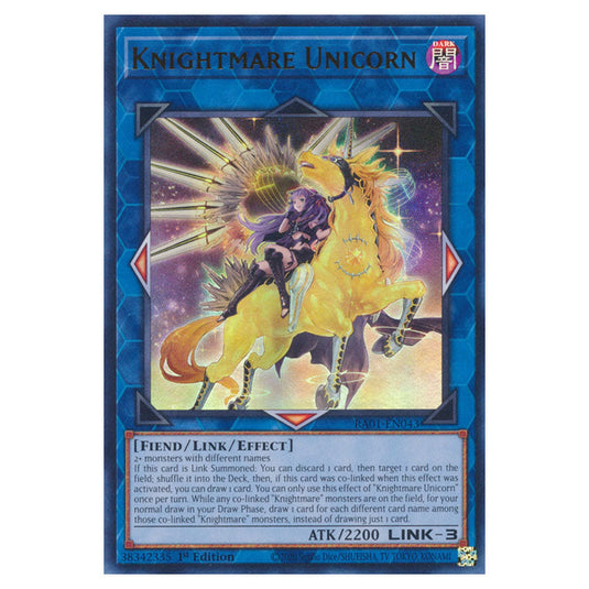 Yu-Gi-Oh! - 25th Anniversary Rarity Collection - Knightmare Unicorn (alternate art) (Ultra Rare) RA01-EN043A-UR