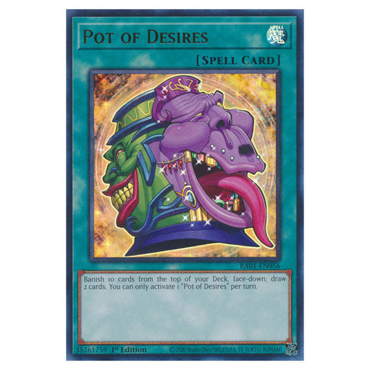 Yu-Gi-Oh! - 25th Anniversary Rarity Collection - Pot of Desires (Ultra Rare) RA01-EN056-UR