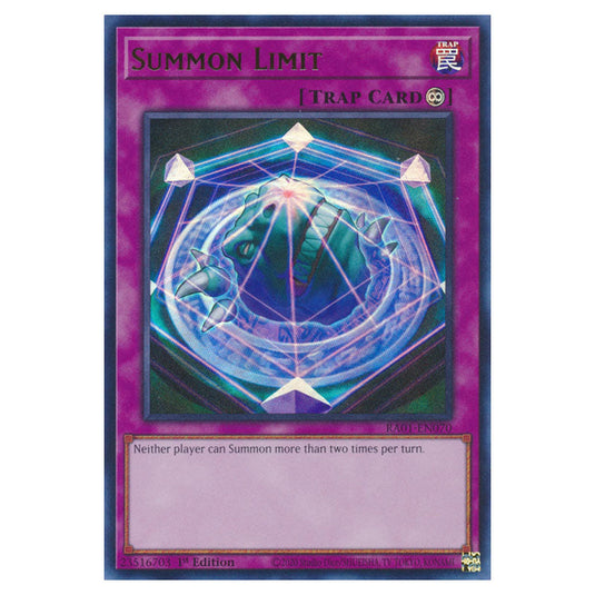 Yu-Gi-Oh! - 25th Anniversary Rarity Collection - Summon Limit (Ultra Rare) RA01-EN070-UR