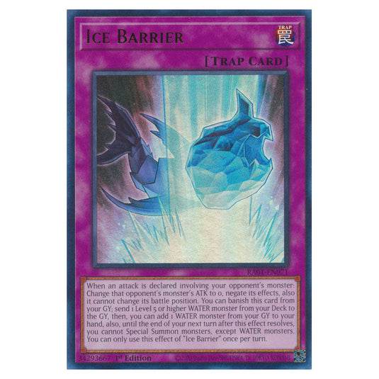 Yu-Gi-Oh! - 25th Anniversary Rarity Collection - Ice Barrier (Ultra Rare) RA01-EN071-UR