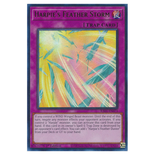 Yu-Gi-Oh! - 25th Anniversary Rarity Collection - Harpie's Feather Storm (Ultra Rare) RA01-EN073-UR