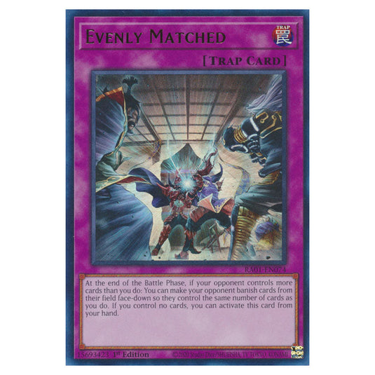 Yu-Gi-Oh! - 25th Anniversary Rarity Collection - Evenly Matched (Ultra Rare) RA01-EN074-UR