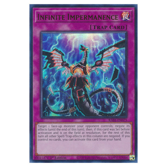 Yu-Gi-Oh! - 25th Anniversary Rarity Collection - Infinite Impermanence (Ultra Rare) RA01-EN075-UR