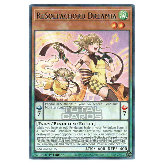 Yu-Gi-Oh! - Ancient Guardians - ReSolfachord Dreamia (Rare) ANGU-EN015