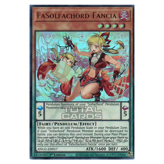 Yu-Gi-Oh! - Ancient Guardians - FaSolfachord Fancia (Ultra Rare) ANGU-EN017