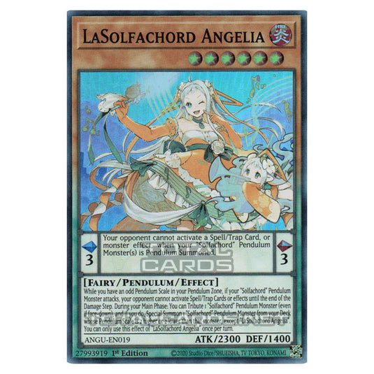 Yu-Gi-Oh! - Ancient Guardians - LaSolfachord Angelia (Super Rare) ANGU-EN019