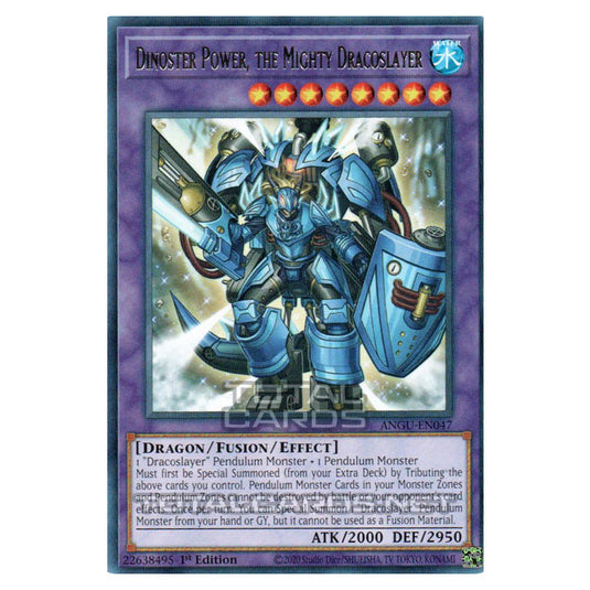 Yu-Gi-Oh! - Ancient Guardians - Dinoster Power, the Mighty Dracoslayer (Rare) ANGU-EN047