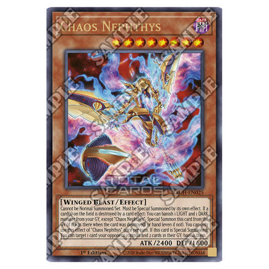 Yu-Gi-Oh! - Battle Of Chaos - Chaos Nephthys (Ultra Rare) BACH-EN025 Yu-Gi-Oh! - Battle Of Chaos - Chaos Nephthys (Ultra Rare) BACH-EN025
