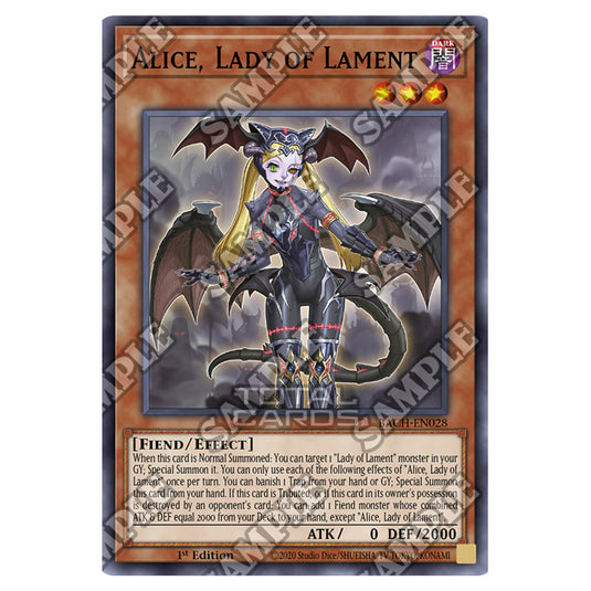 Yu-Gi-Oh! - Battle Of Chaos - Alice, Lady of Lament (Super Rare) BACH-EN028