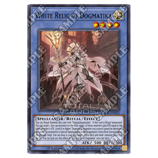 Yu-Gi-Oh! - Battle Of Chaos - White Relic of Dogmatika (Super Rare) BACH-EN035