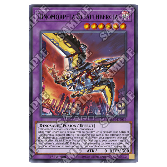 Yu-Gi-Oh! - Battle Of Chaos - Dinomorphia Stealthbergia (Super Rare) BACH-EN039