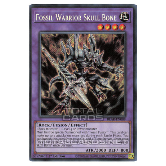 Yu-Gi-Oh! - Battles of Legend: Armageddon - Fossil Warrior Skull Bone (Secret Rare) BLAR-EN008