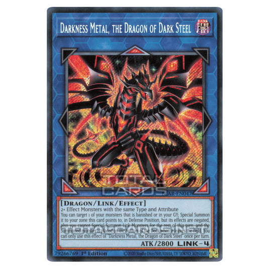 Yu-Gi-Oh! - Battles of Legend: Armageddon - Darkness Metal, the Dragon of Dark Steel (Secret Rare) BLAR-EN047