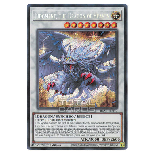 Yu-Gi-Oh! - Battles of Legend: Armageddon - Judgment, the Dragon of Heaven (Secret Rare) BLAR-EN049