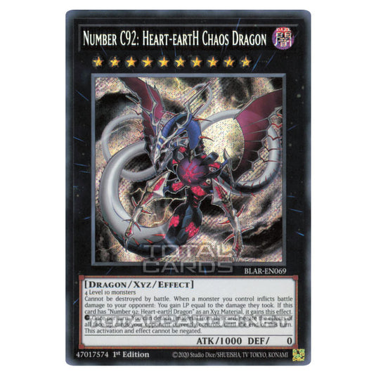 Yu-Gi-Oh! - Battles of Legend: Armageddon - Number C92: Heart-eartH Chaos Dragon (Secret Rare) BLAR-EN069