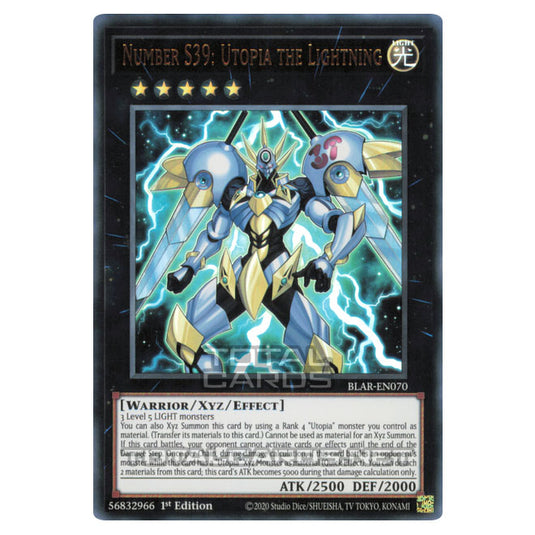 Yu-Gi-Oh! - Battles of Legend: Armageddon - Number S39: Utopia the Lightning (Ultra Rare) BLAR-EN070