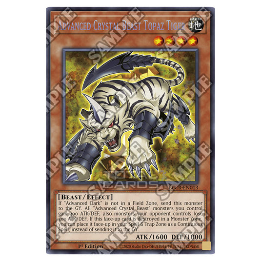 Yu-Gi-Oh! - Crystal Revenge - Advanced Crystal Beast Topaz Tiger (Secret Rare) BLCR-EN013