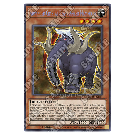 Yu-Gi-Oh! - Crystal Revenge - Advanced Crystal Beast Amber Mammoth (Secret Rare) BLCR-EN014