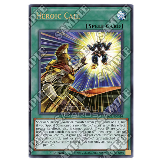 Yu-Gi-Oh! - Crystal Revenge - Heroic Call (Ultra Rare) BLCR-EN026