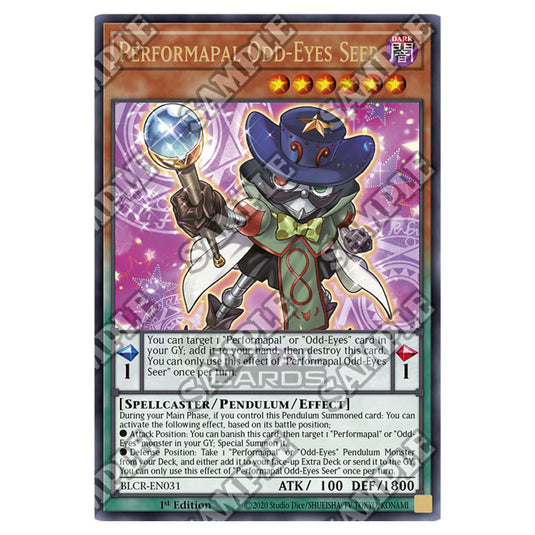 Yu-Gi-Oh! - Crystal Revenge - Performapal Odd-Eyes Seer (Ultra Rare) B Yu-Gi-Oh! - Crystal Revenge - Performapal Odd-Eyes Seer (Ultra Rare) B