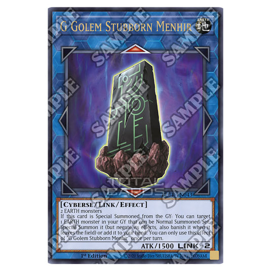 Yu-Gi-Oh! - Crystal Revenge - G Golem Stubborn Menhir (Ultra Rare) BLCR-EN043