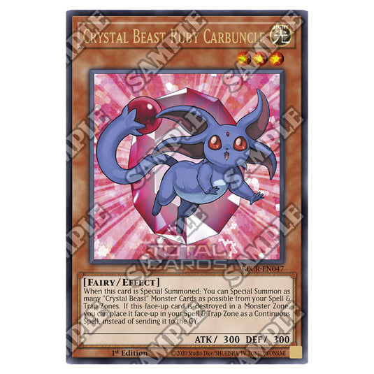 Yu-Gi-Oh! - Crystal Revenge - Crystal Beast Ruby Carbuncle (Ultra Rare) BLCR-EN047