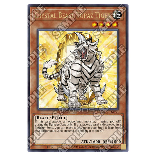 Yu-Gi-Oh! - Crystal Revenge - Crystal Beast Topaz Tiger (Ultra Rare) BLCR-EN050