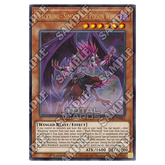 Yu-Gi-Oh! - Crystal Revenge - Blackwing - Simoon the Poison Wind (Ultra Rare) BLCR-EN062