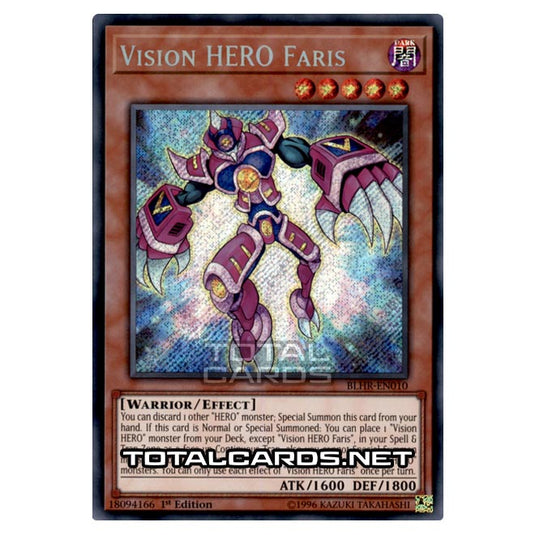Yu-Gi-Oh! - Battles of Legend: Heroes Revenge - Vision HERO Faris (Secret Rare) BLHR-EN010