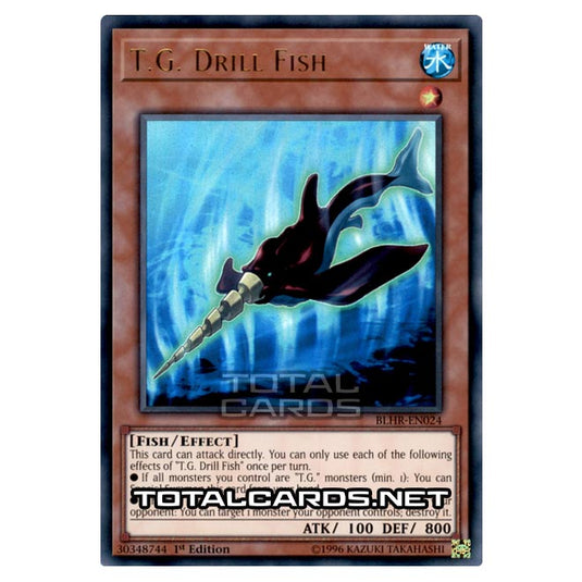 Yu-Gi-Oh! - Battles of Legend: Heroes Revenge - T.G. Drill Fish (Ultra Rare) BLHR-EN024