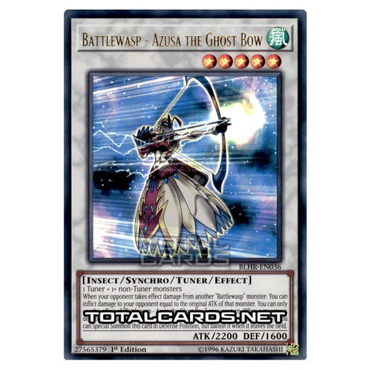 Yu-Gi-Oh! - Battles of Legend: Heroes Revenge - Battlewasp - Azusa the Ghost Bow (Ultra Rare) BLHR-EN036