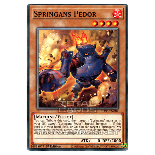 Yu-Gi-Oh! - Blazing Vortex - Springans Pedor (Common) BLVO-EN007