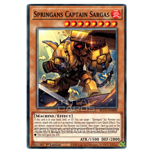 Yu-Gi-Oh! - Blazing Vortex - Springans Captain Sargas (Common) BLVO-EN009