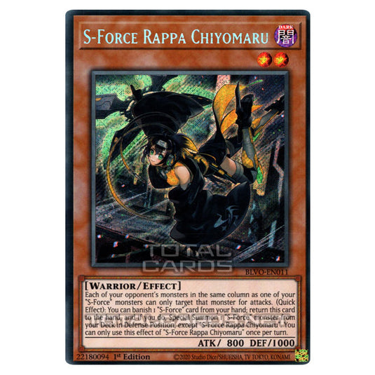 Yu-Gi-Oh! - Blazing Vortex - S-Force Rappa Chiyomaru (Secret Rare) BLVO-EN011