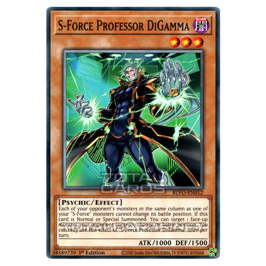 Yu-Gi-Oh! - Blazing Vortex - S-Force Professor DiGamma (Common) BLVO-EN012
