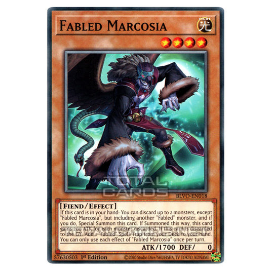 Yu-Gi-Oh! - Blazing Vortex - Fabled Marcosia (Common) BLVO-EN018