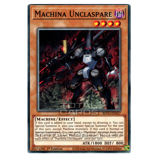 Yu-Gi-Oh! - Blazing Vortex - Machina Unclaspare (Common) BLVO-EN027